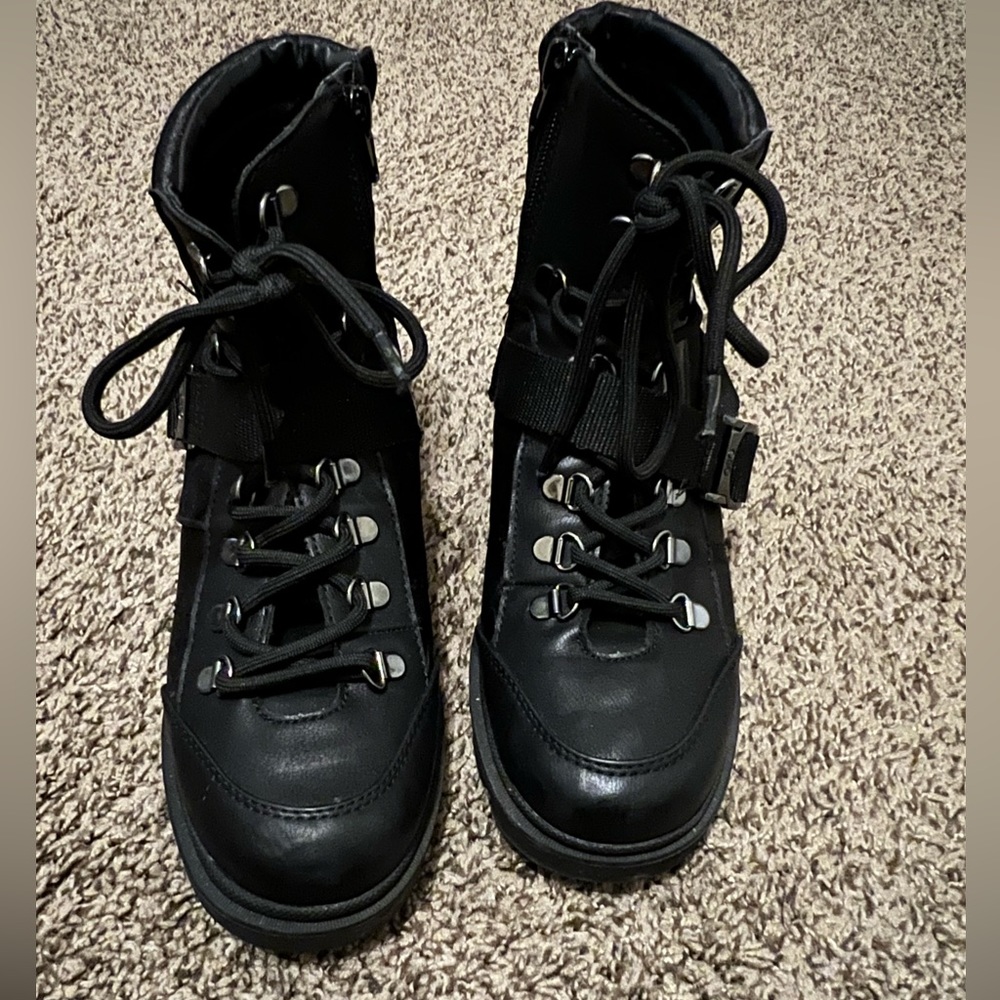 G By Guess black heel boots